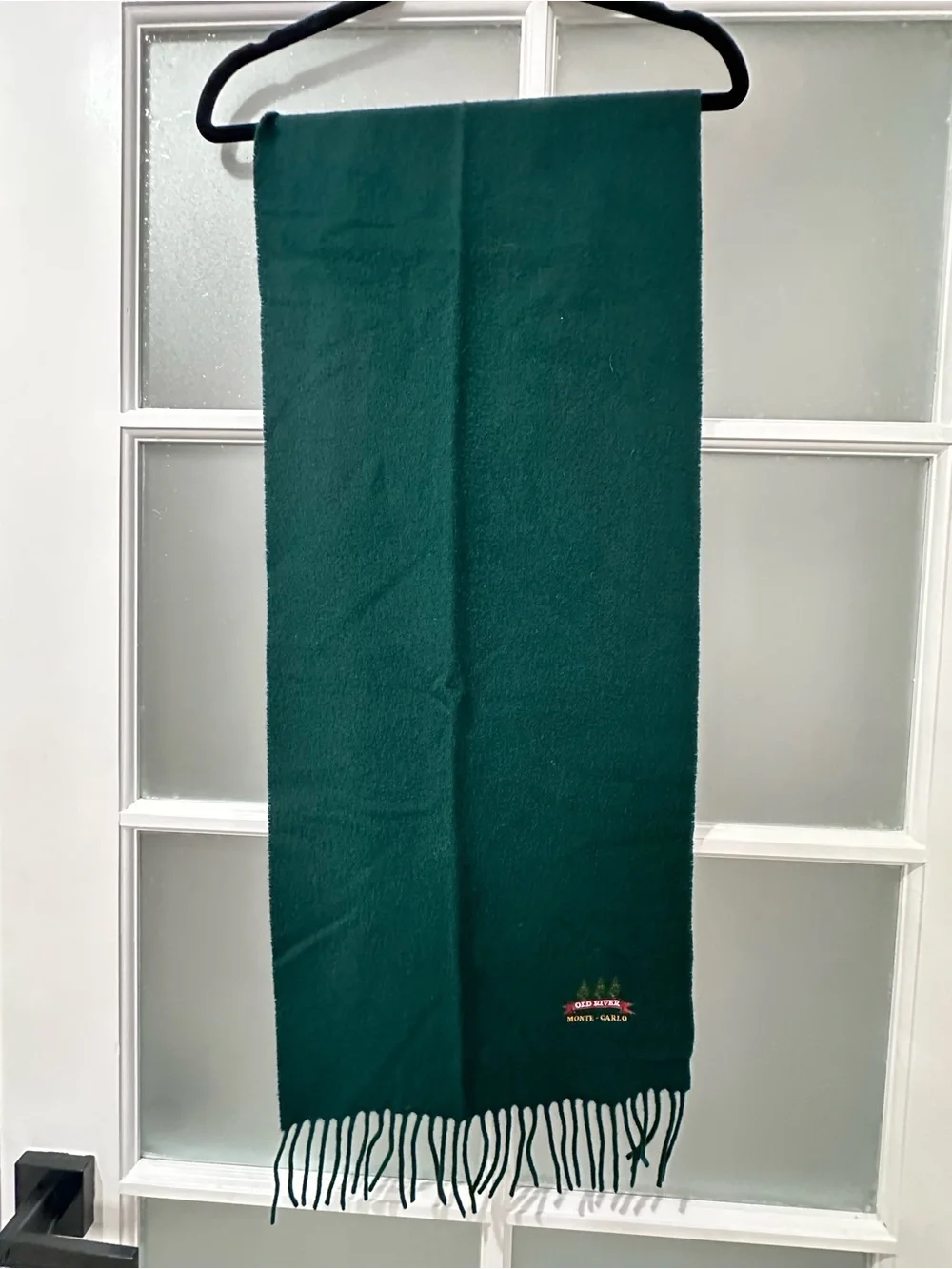 Old River Monte-Carlo 100% Lambswool Scarf Made In Italy